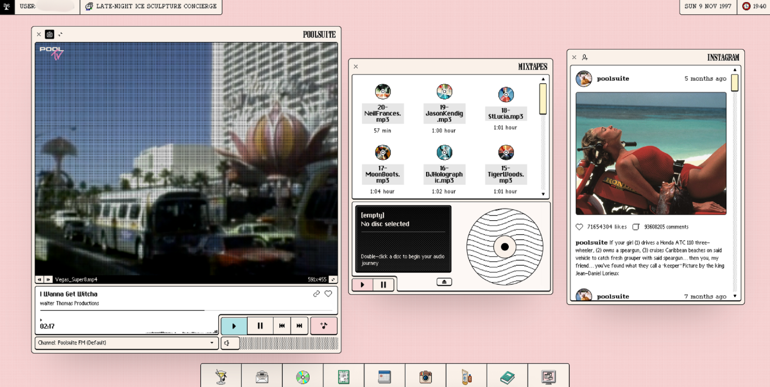 Screenshot of Poolsuite