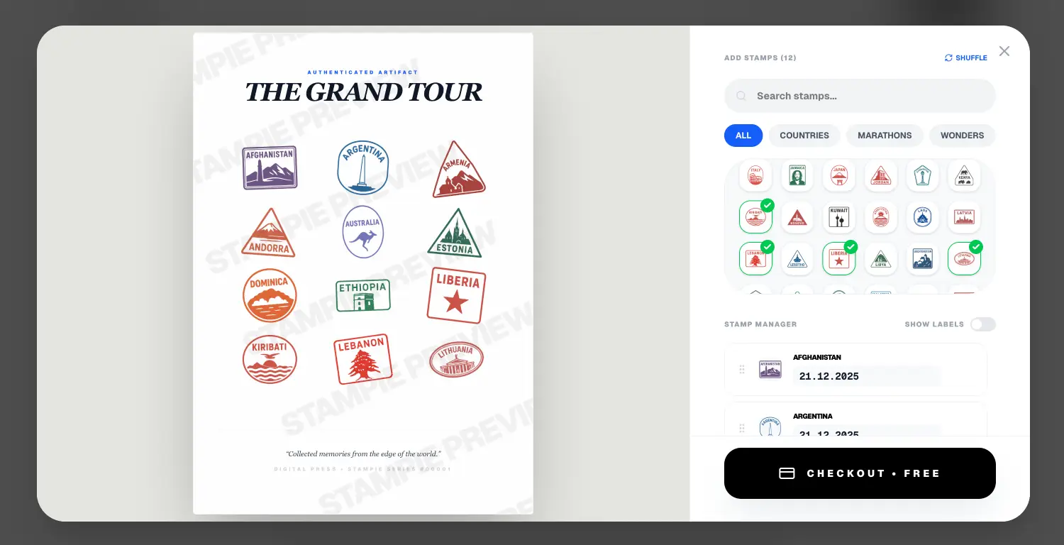 travel poster generator